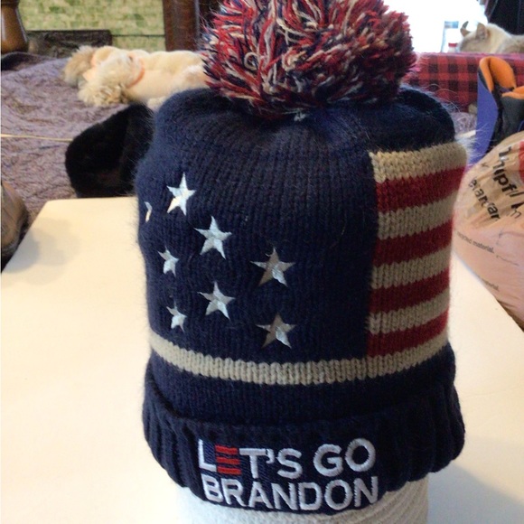 Let’s go Brandon winter hat , made by D/C - Picture 2 of 3